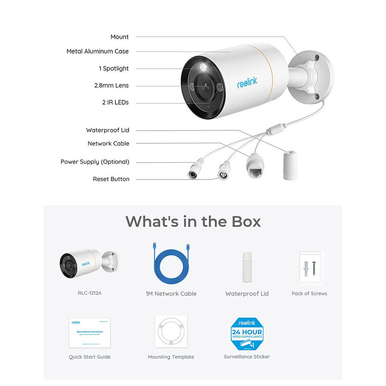 IP камера Reolink RLC-1212A