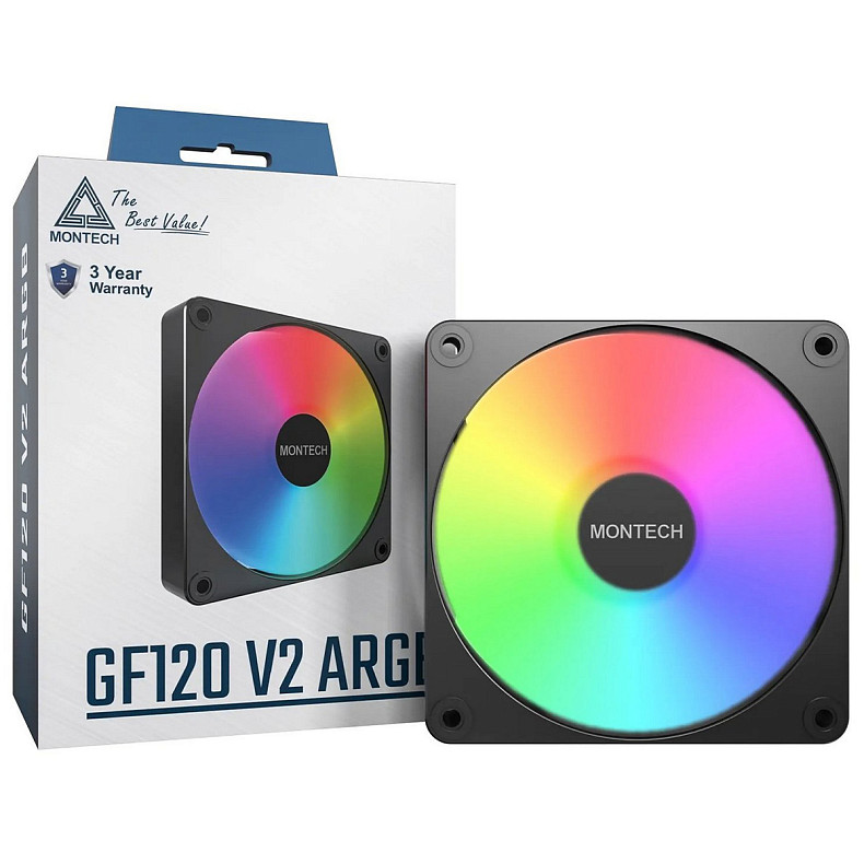 Корпусный вентилятор Montech GF120 V2 ARGB PWM 120MM (B)