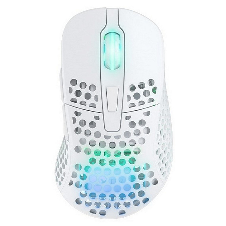 Миша Xtrfy M4, WL/USB-A, RGB, білий