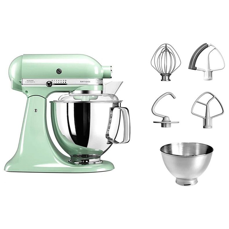 Кухонний комбайн KitchenAid Artisan 4,8 л 5KSM175PSEPT з відкидним блоком фісташковий