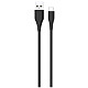 Кабель ColorWay USB-microUSB (PVC), 2.4А, 1м, Black (CW-CBUM025-BK)