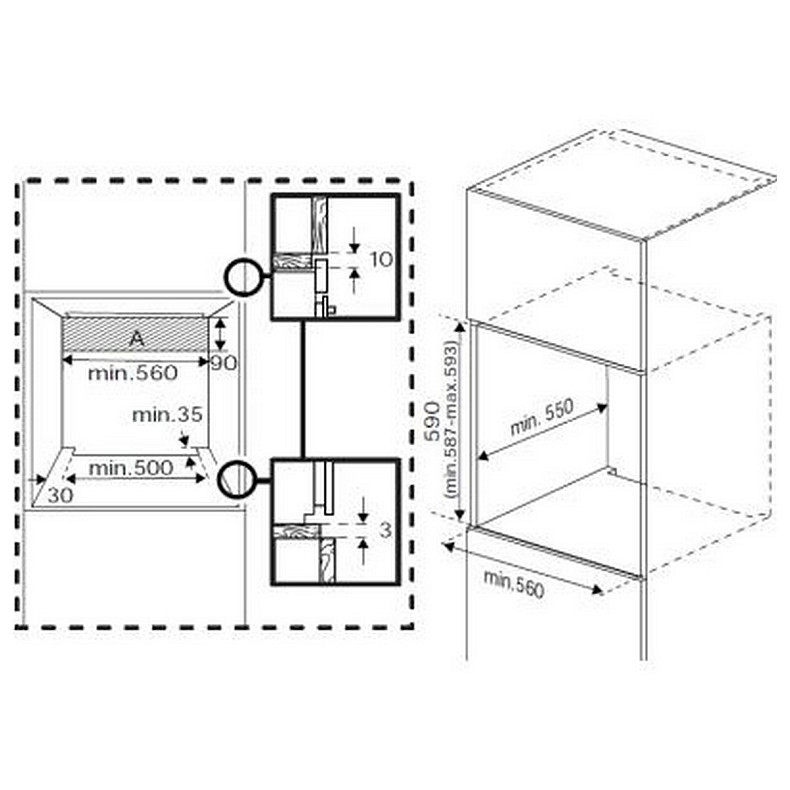 Духовой шкаф Beko электрический, 72л, A, конвекция, нержавеющая сталь