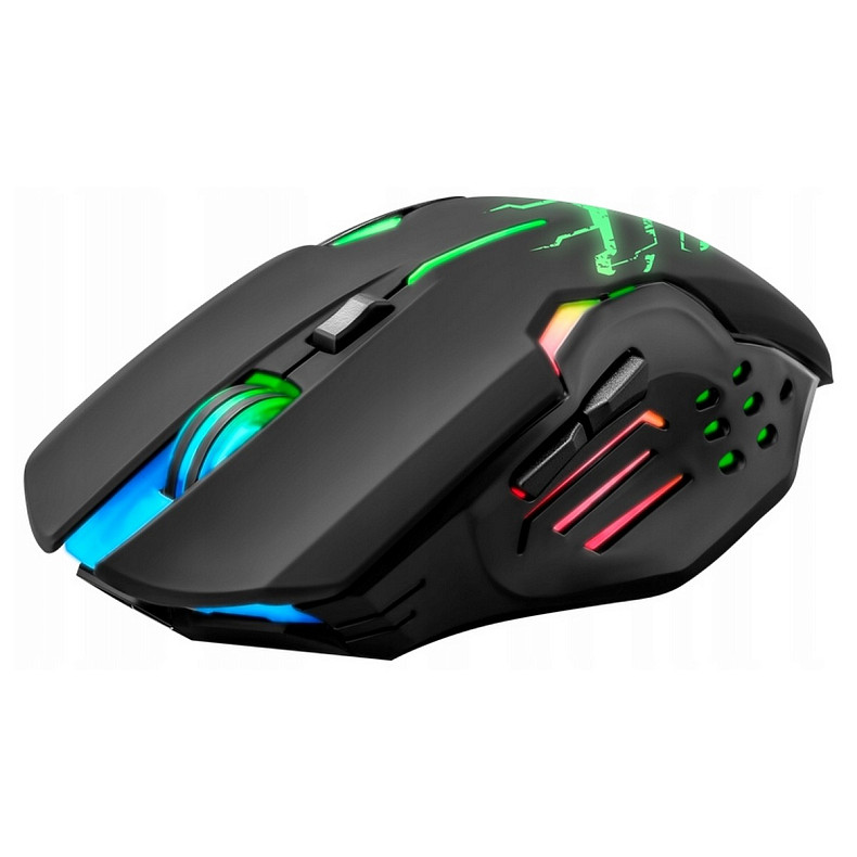 Мишка Defender Katana GM-511, бездротова, ігрова, 6кн., 3200 dpi., 400 mAh, чорна