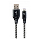 Кабель Cablexpert (CC-USB2B-AMLM-2M-BW) USB 2.0 A - Lightning, премиум, 2м, черный