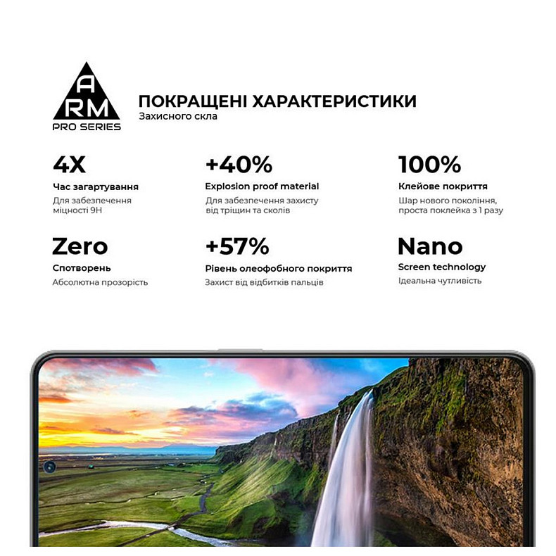 Захисне скло Armorstandart Pro для ZTE Blade V40s Black (ARM68741)