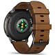 Смарт-годинник GARMIN Venu 4 45 mm Slate with Black Silicone Band and Brown Leather Band (010-03014-03)