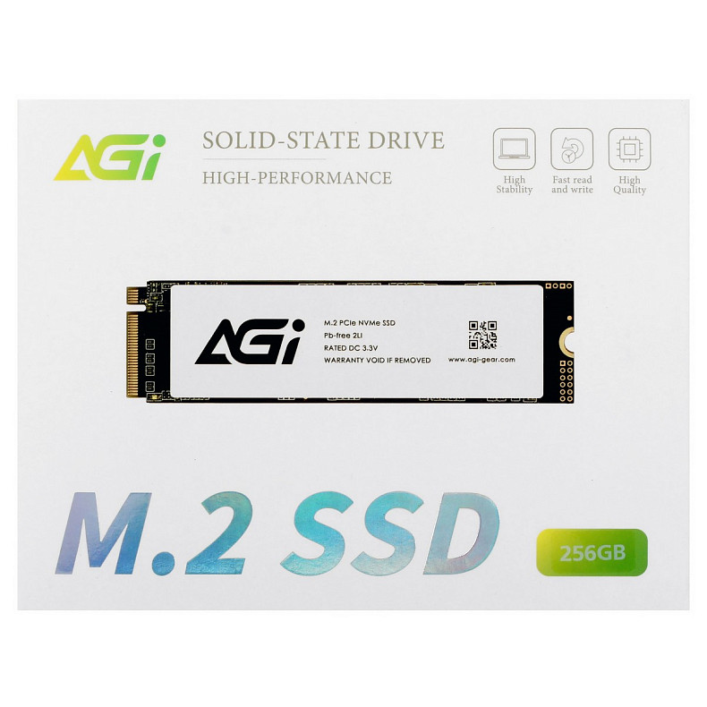 SSD диск 256Gb AGI AI198 M.2 2280 PCIe Gen 3x4 NVMe TLC