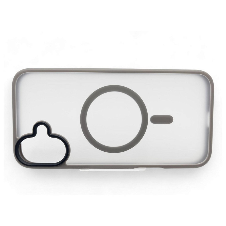 Чохол-накладка BeCover Metal Buttons Case MagSafe для Apple iPhone 16 Gray (712092)