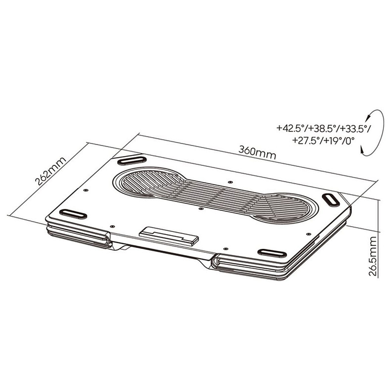 Подставка для охлаждения ноутбука GamePro (CP1540)