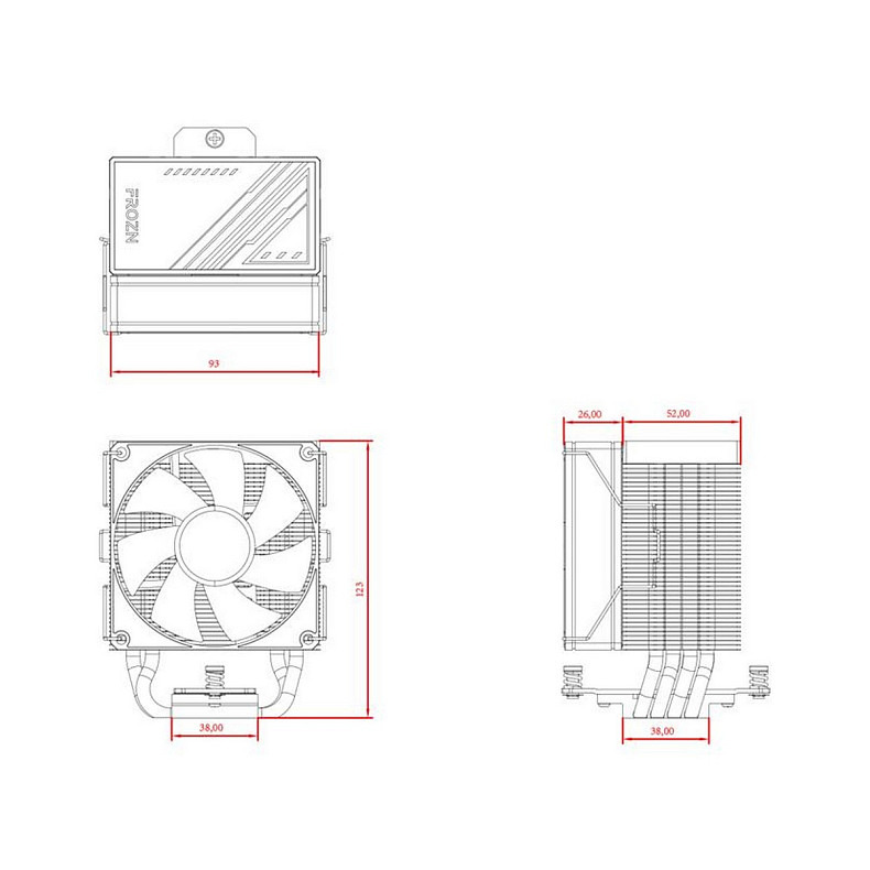 Кулер процессорный ID-Cooling Frozn A400 Black