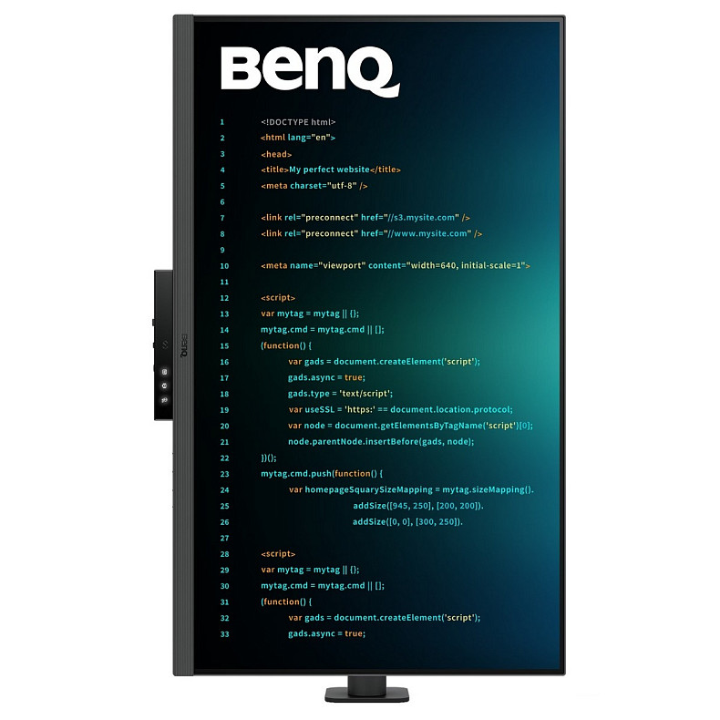 Монітор BenQ 31.5" RD320UA, 4K, IPS, 2xHDMI, DP, USB-C, Pivot, колонки