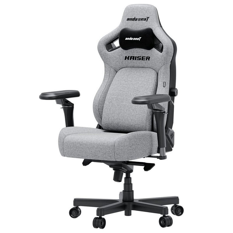 Крісло ігрове Anda Seat Kaiser 4 V2 Ash Grey Fabric Size XL (AD12YDDC-XLL-20-G-CF-03)