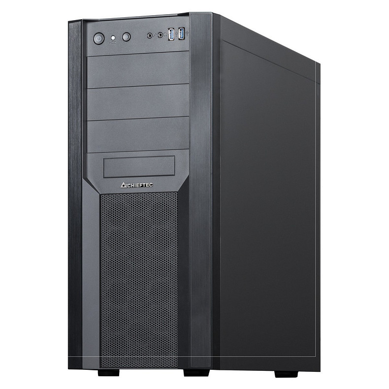 Корпус Chieftec MESH CW-01B-OP, без БЖ, 2xUSB3.0, ATX, Black