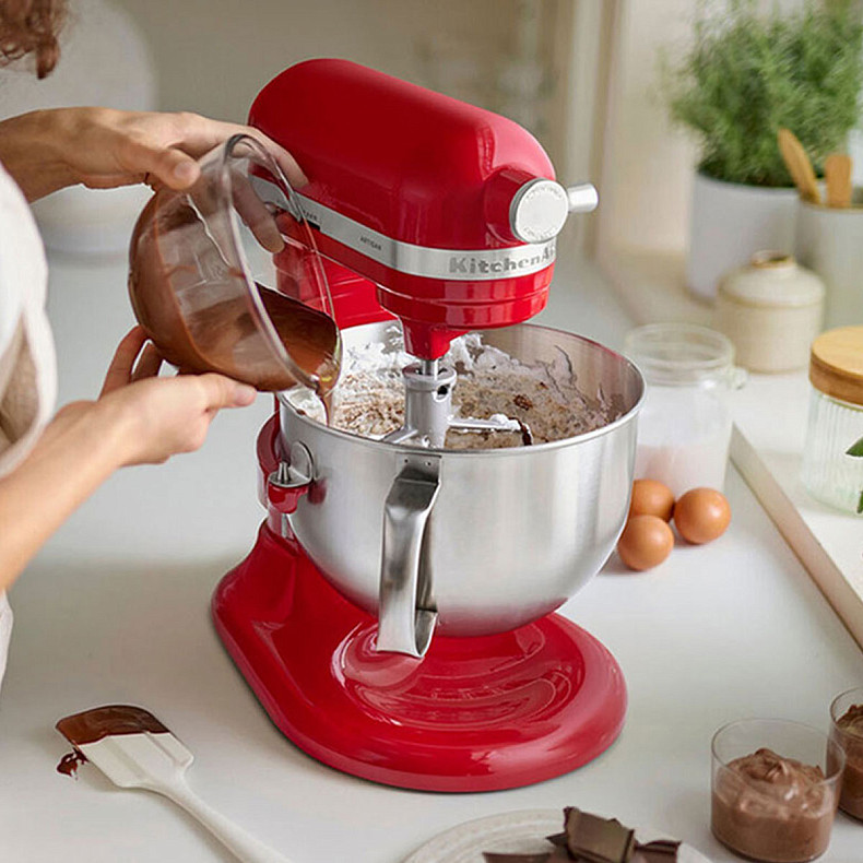 Кухонний комбайн KitchenAid Artisan 5,6 л 5KSM60SPXEER з підйомною чашею, червоний