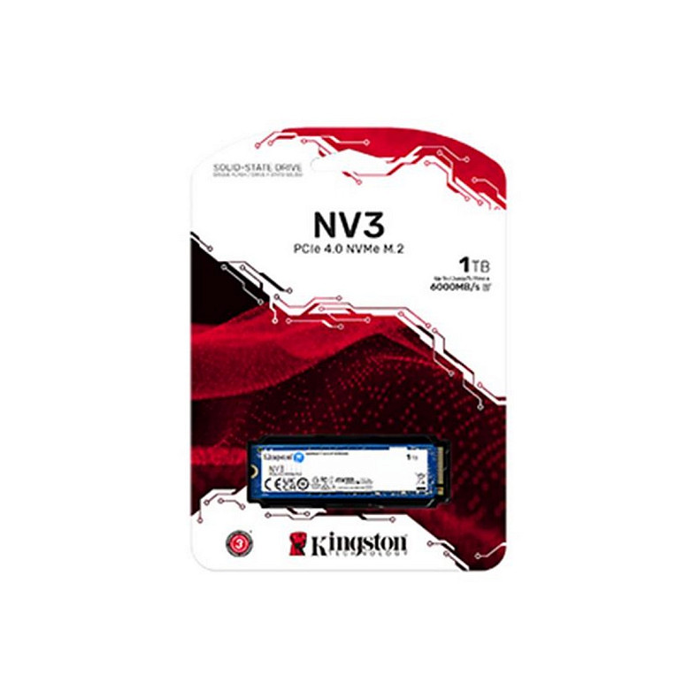 SSD диск NVMe Kingston NV3 1TB M.2 2280 PCIe Gen4.0 x4 (SNV3S/1000G)