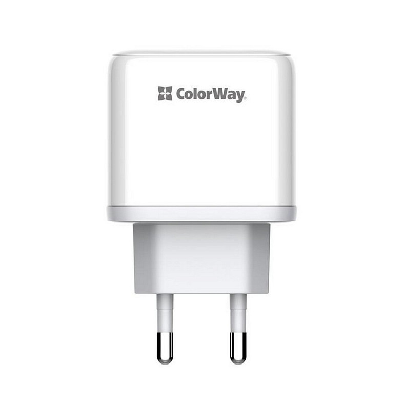 Сетевое зарядное устройство ColorWay Power Delivery Port PPS USB (Type-C PD + USB QC3.0) (45W) Black