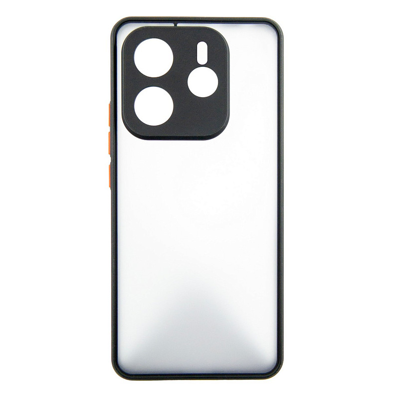 Чeхол-накладка Dengos Matt для Xiaomi Redmi Note 14 5G Black (DG-KM-127) + защитное стекло