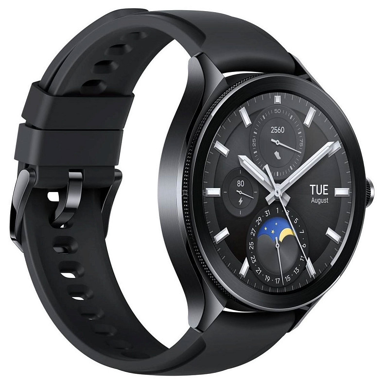 Смарт-часы Xiaomi Watch 2 Pro Black Case with Black Fluororubber Strap (BHR7211GL)