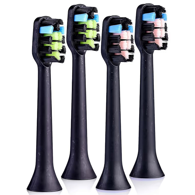 Головки для звукової зубної щітки VITAMMY Symphony, 4 шт чорні