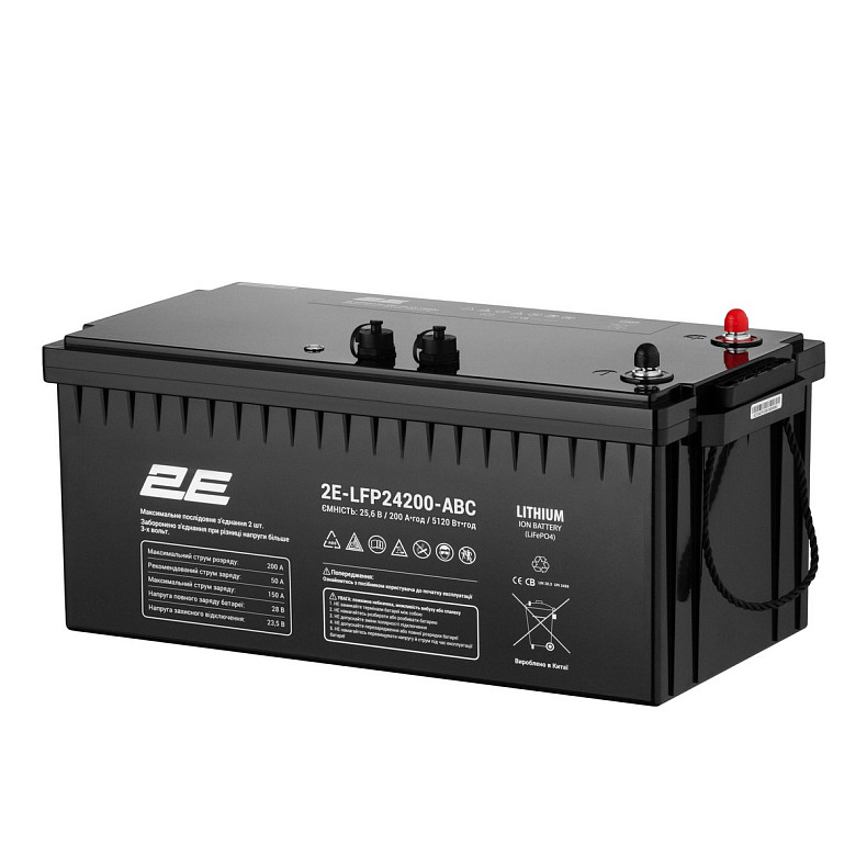 Акумуляторна батарея 2E LFP24, 24В, 200Ah, ABC 8S (2E-LFP24200-ABC)