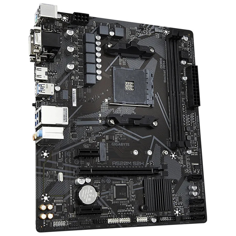 Материнська плата Gigabyte A520M S2H Socket AM4