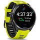 Спортивные часы Garmin Forerunner 965 Carbon Gray DLC Titanium Bezel with Black Case and Amp Yellow/Black Silicone Band