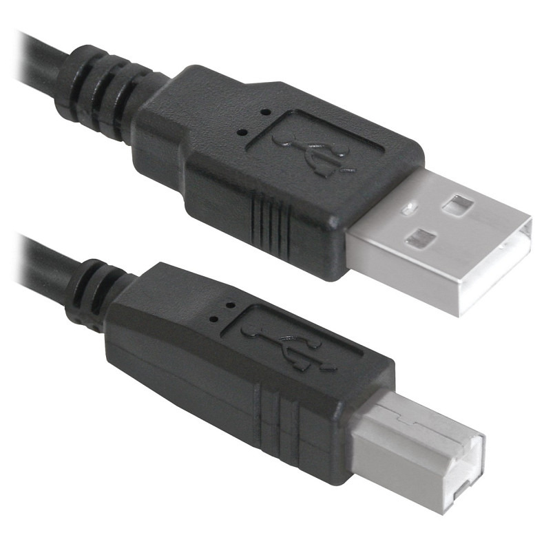 Кабель USB AM-BM, 5.0 м, чорний, USB04-17 Defender