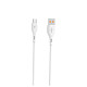 Кабель SkyDolphin S22T Soft Silicone USB - Type-C USB (M/M), 1 м, White (SDUSB-000602)