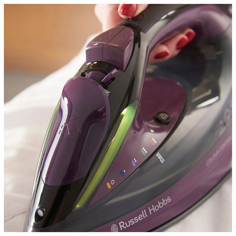 Утюг Russell Hobbs Colour Control Pro Ultra, 2800Вт, 380мл, паровой удар -195гр, самоочищение, и