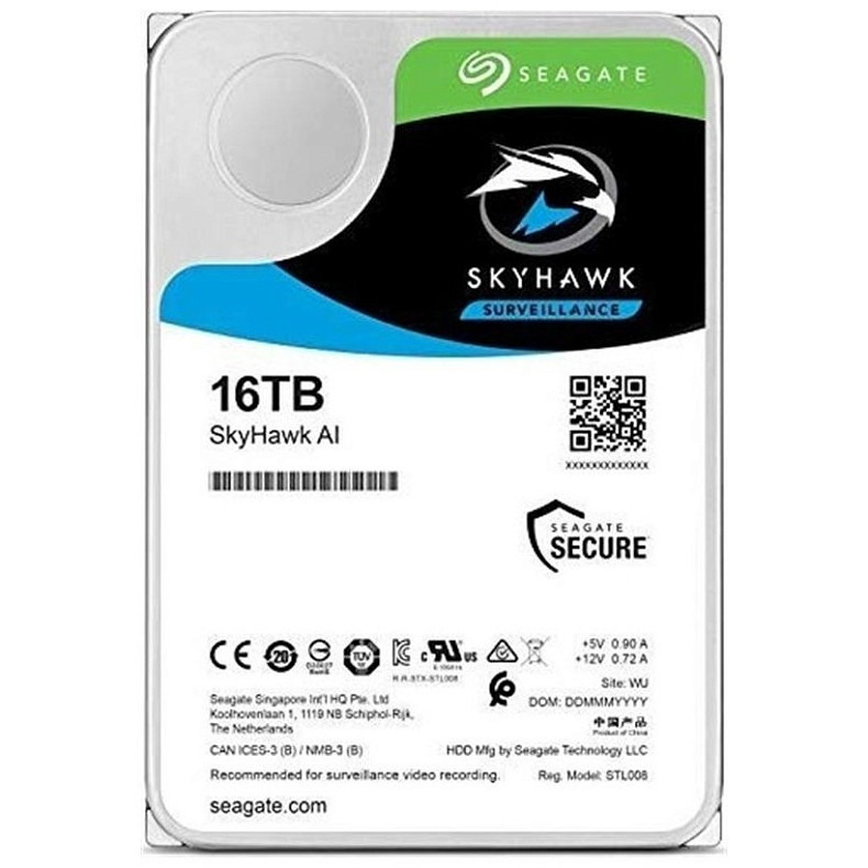 Жорсткий диск Seagate SkyHawk AI Surveillance 16.0TB 7200rpm 256MB (ST16000VE002)