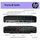 Неттоп HP Pro 400-G9 Mini, Intel i3-13100T, 8GB, F512GB, UMA, WiFi, кл+м, 3р,