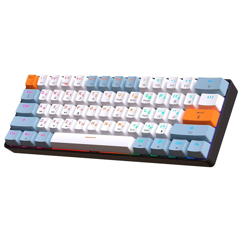 Клавіатура механічна GamePro MK130R (Red) з Hot-Swap RGB Black