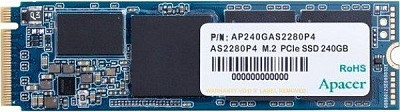 SSD диск Apacer AS2280P4 240GB M.2 2280 PCIe 3.0 x4 3D TLC (AP240GAS2280P4-1)