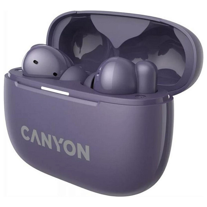 Bluetooth-гарнитура Canyon OnGo TWS-10 ANC ENC Purple (CNS-TWS10PL)