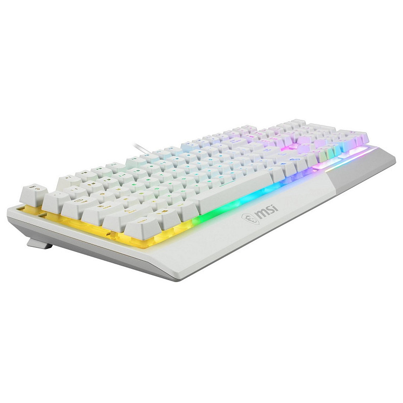 Комплект клавіатура та миша MSI Vigor GK30 COMBO WHITE UA USB, EN/UKR/RU, RGB, білий