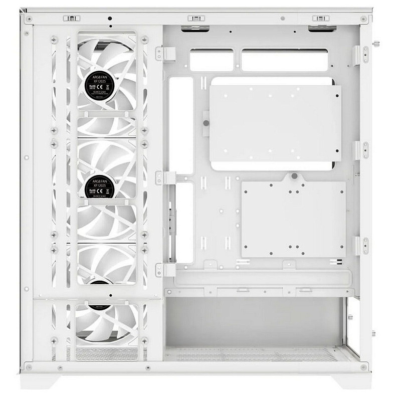 Корпус Xilence xilent gleam argb x818.w.argb, без БЖ ATX white