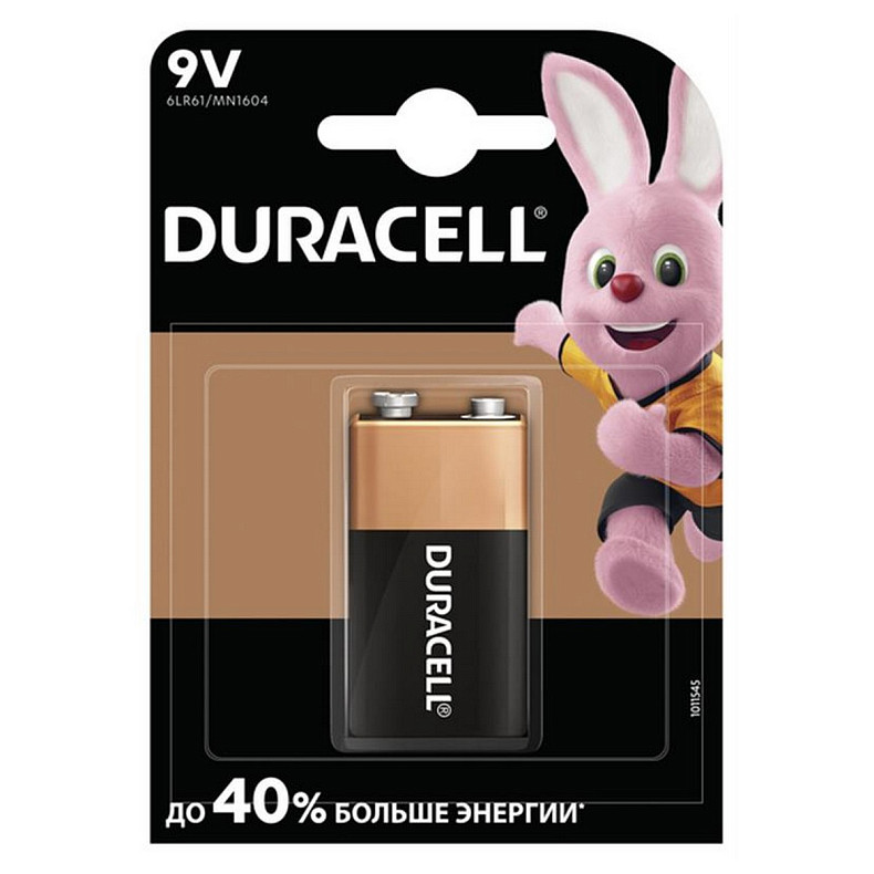 Батарейка Duracell Basic 6LR61/MN1604 BL 1шт