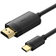Кабель Vention USB 2.0 Type-C M - HDMI M, 2.0m 4K 60 ГцPVC Black