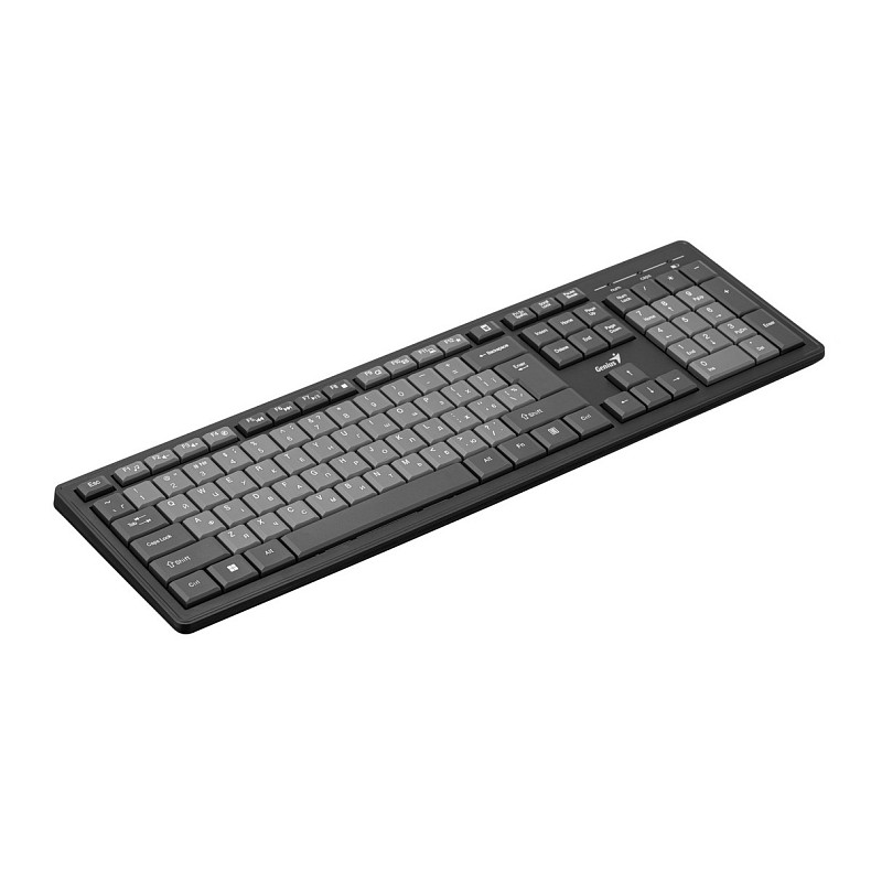 Комплект клавиатура и мышь Genius KM-8200, WL, EN/UKR, черный