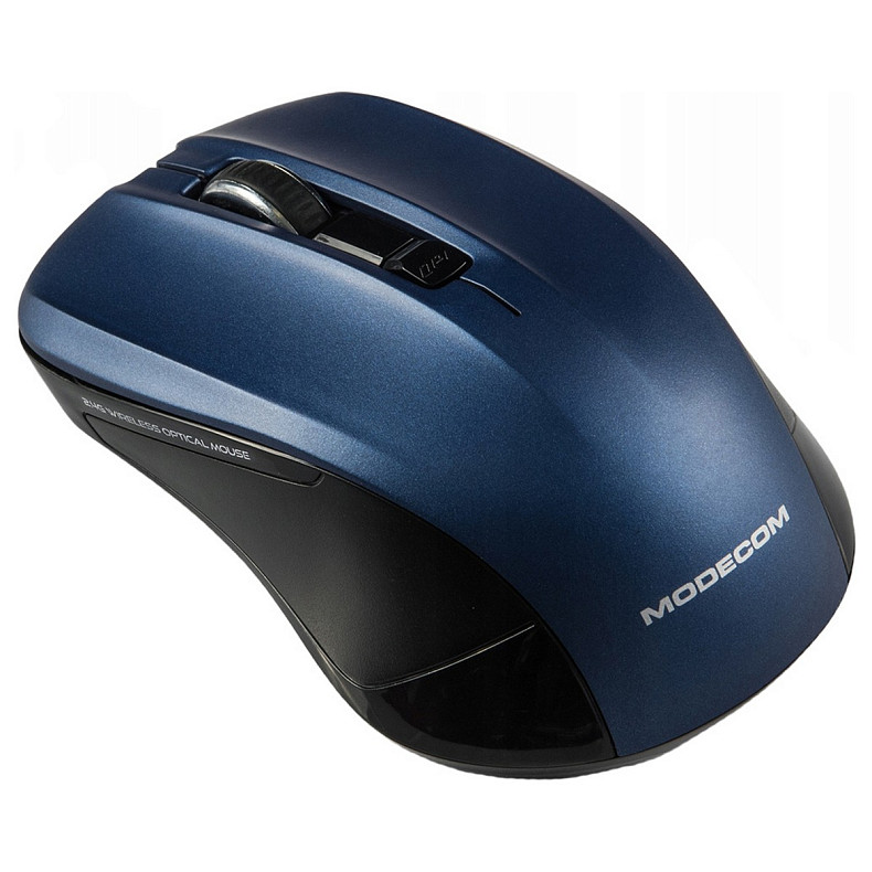 Мишка Modecom MC-WM9.1, бездротова, 4кн, 1600dpi, чорно-синя