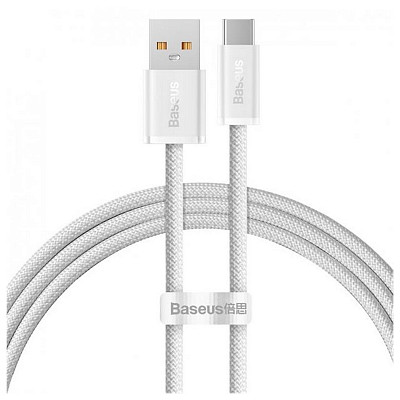 Кабель Baseus Dynamic USB-USB Type-C, 20V/5A, 100W, 1м White (CALD000602)