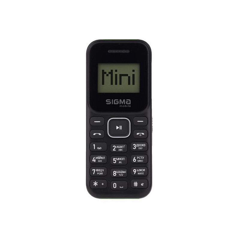 Мобільний телефон Sigma mobile X-style 14 Mini Dual Sim Black/Green