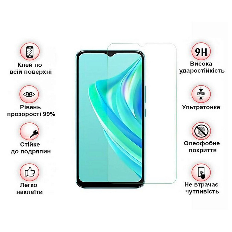 Защитное стекло BeCover для Infinix Hot 20i (X665E) Crystal Clear Glass 3D (708543)