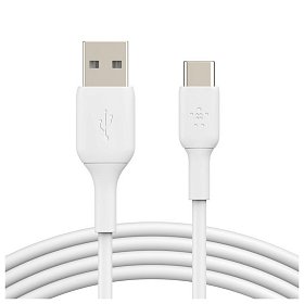 Кабель Belkin USB-A – USB-С, PVC, 1м White