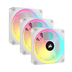 Вентилятор Corsair iCUE Link QX120 RGB PWM PC Fans Starter Kit with iCUE Link System Hub White