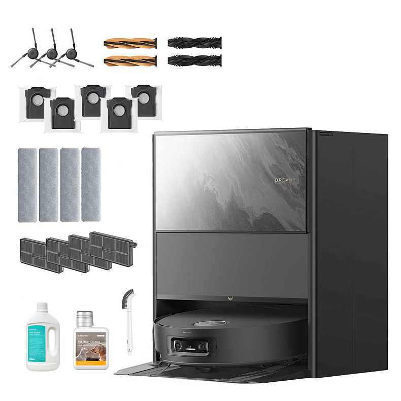 Робот-пилосос миючий Dreame Aqua 10 Ultra Track Complete Black