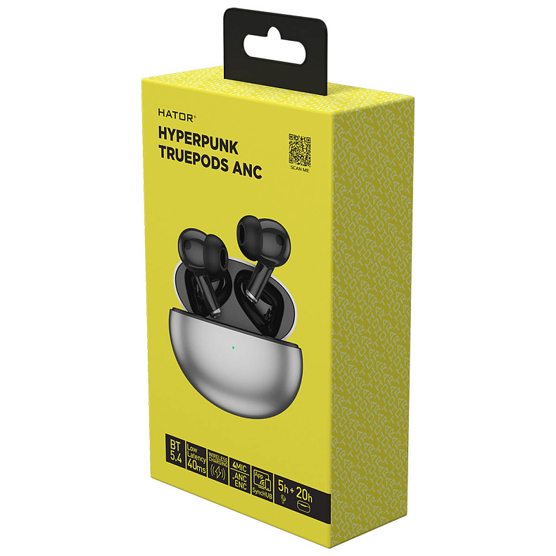 Навушники HATOR Hyреrpunk Truepods Black (HTA-430)