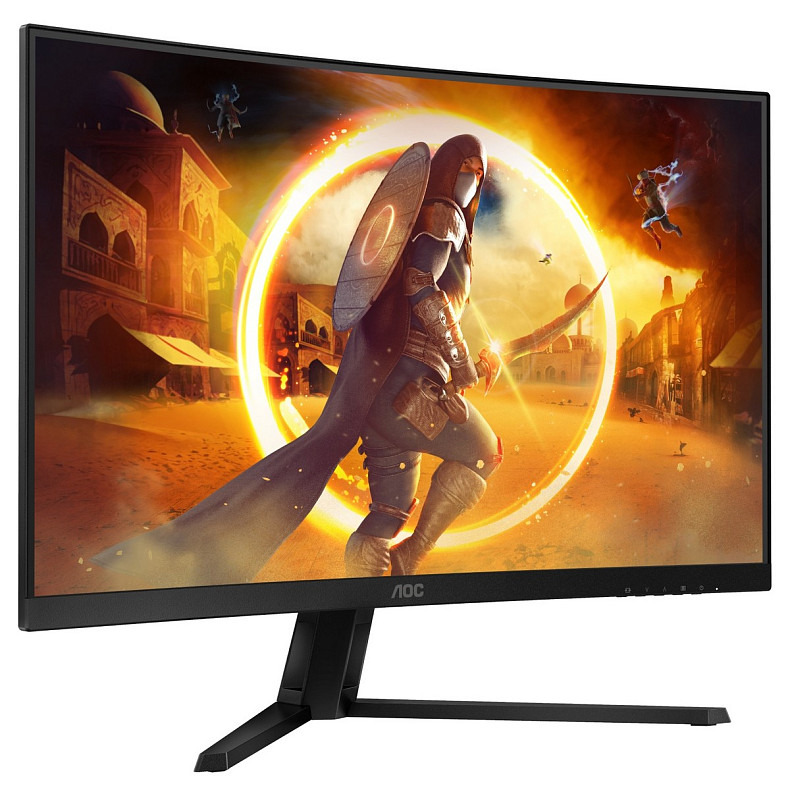 Монитор 31.5" AOC CQ32G4VE, VA, QHD, 180Гц, 0,5 мс, изогнутый, 2хHDMI, DP, черно-серый