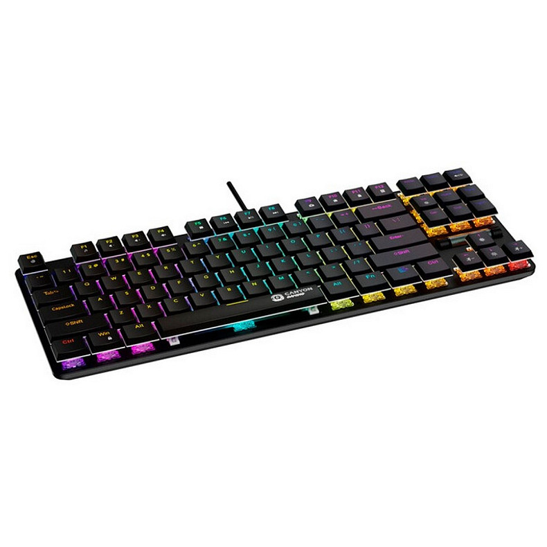 Клавіатура Canyon Cometstrike GK-50 RGB TKL ENG/UKR USB Black (CND-SKB50-US)