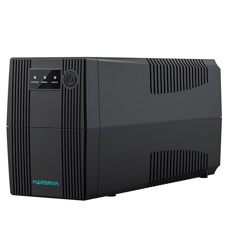 ИБП Marsriva MR-UF800, 800ВА/480Вт, Line-Interactive, LED version, 2хSchuko, 1*12V/9Ah